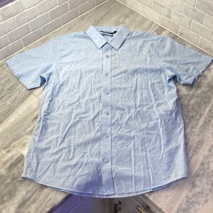 Travis Mathew Sky Blue Casual Button Down Shirt
